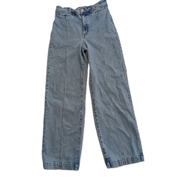 Madewell The Perfect Vintage Wide Leg Jean Size 27 Paradelle Wash Front Seam - Picture 3 of 12